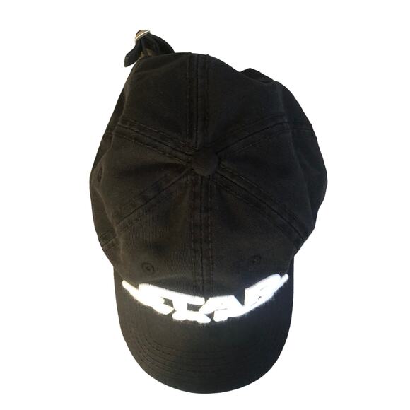 Vintage Black & White Embroidered Star Wars Logo Adjustable Ball Cap One Size - Picture 2 of 8